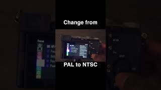 How to change from PAL to NTSE Sony A7Cii [upl. by Chao]