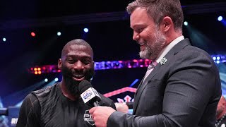 Cedric Doumbe PFL Paris Post Fight Interview [upl. by Salguod]