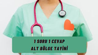 ALT BÖLGE TAYİNİ  1 SORU 1 CEVAP [upl. by Divaj742]