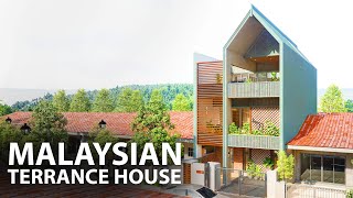 A Frame Cozy Terrace House Hidden Courtyard  Terrace House Design [upl. by Aymahs]