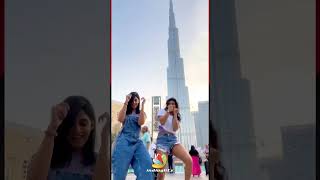 Nyla Usha Dance in Dubai 🔥 nylausha mallugram shorts indiaglitz [upl. by Onimod]