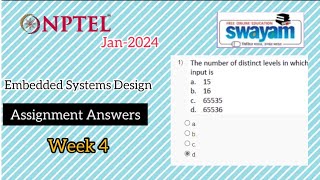 Embedded Systems Design NPTEL Week 4 Assignment Answers nptel nptelcourseanswers nptelquiz [upl. by Ruthann732]