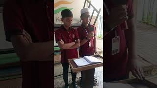 Umar Khan and Rahmatullah school quranrecitation morningassembly trending trendingvideo [upl. by Aihn858]