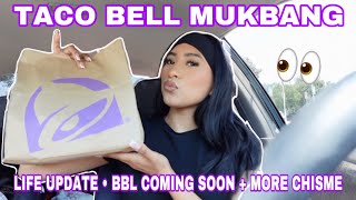 TACO BELL MUKBANG 🔔 LIFE UPDATE  BBL SURGERY COMING SOON 🤫  THE TEA ☕️ [upl. by Elsi555]