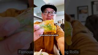 Famous Grilled Pork Spring Rolls at Brodard Chateau in Garden Grove CA shorts vietnamesefood [upl. by Askari]