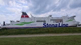 SKANE  Stena Line auslaufend aus Warnemünde am 08062024 [upl. by Meehan]