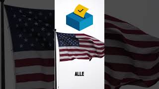 Was du wissen musst über WAHLSYSTEM DER USA – Schlau durch 5 shorts [upl. by Ahseenyt570]