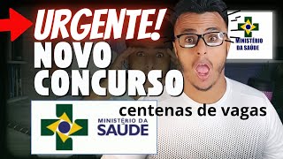 Autorizado Concurso Ministério da Saúde com Centenas de Vagas  Níveis médiotécnico e superior [upl. by Skeie834]