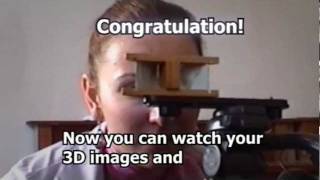 How to watch 3D movies without expensive hardware Reflecting Stereoscope [upl. by Rolandson]