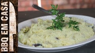 RECEITA DE GARLIC MASHED POTATOES PURE COM ALHO [upl. by Submuloc135]