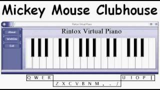 Mickey Mouse Clubhouse  Virtual Piano [upl. by Wanyen]