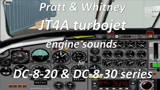 FSX  DC82030  JT4A turbojet engine sounds  fd views [upl. by Popelka]