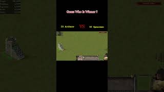 Arches VS Spearmen battle strongestbattlegrounds stronghold match [upl. by Arodaeht113]