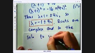 Second order differential equation complex roots [upl. by Macdermot32]