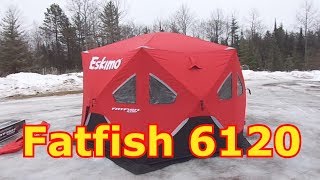 Ice Fishing  Setting Up The Eskimo Fatfish 6120 [upl. by Oiramat]