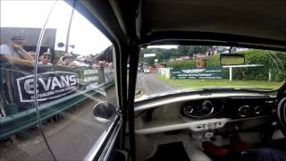 Shelsley Walsh Classic Nostalgia 2016 Steve Murphy Morris Mini 1380 [upl. by Aryahay]