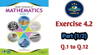 Exercise 42 Part 12 Class9 Maths  Factorization of Algebraic Expressions  NBF2024  Learning Tab [upl. by Arline]