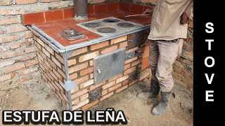 ¿COMO CONSTRUIR UNA ESTUFA REGULADORA DE HUMO ECOLÓGICA BAJO CONSUMO DE LEÑA WOODSTOVE STOVE [upl. by Nayek]