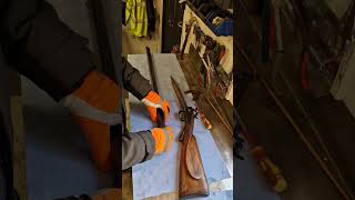 Double barrel shotgun 1850 blackpowder svartkrut percussion [upl. by Ennoryt884]