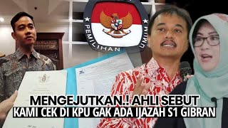 SKAKMAT AHLI CEK IJAZAH S1 GIBRAN DI KPU TERNYATA TIDAK ADA KATANYA SUDAH ADA DI KPU [upl. by Etnoel294]