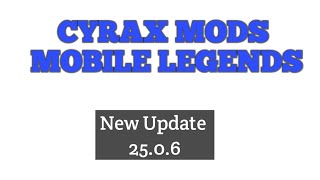 CYRAX MODS NEW UPDATE LING STILL OP [upl. by Otipaga]