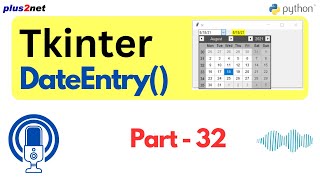 Python Tkinter PythonGUI Implementing Date Picker with tkcalendars DateEntry Widget [upl. by Mure]