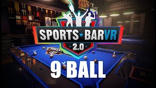 Almost Perfect rack of 9 Ball  Sports Bar VR [upl. by Hesta]