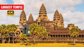 Angkor Wat in Cambodia  The Largest Temple in the World  Amazement [upl. by Rockwell3]