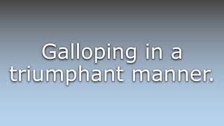 What does Galumphing mean [upl. by Wasserman]