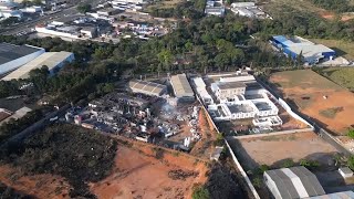 Investigators at scene of Brazil metal factory explosion that killed 2 and injured several more [upl. by Riatsala890]