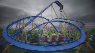 Six Flags Great America to open new recordbreaking dive coaster Wrath of Rakshasa in 2025 [upl. by Bel585]