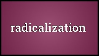 Radicalization Meaning [upl. by Wieren]