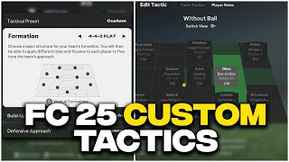 FC 25 Custom Tactics Explained FC IQ Made Things INTERESTING [upl. by Sidran670]