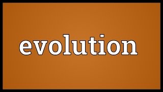 Evolution Meaning [upl. by Pettit615]