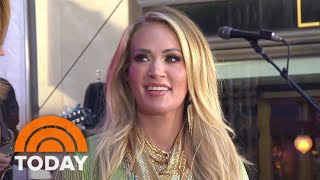 Carrie Underwood talks deluxe album helping emergency workers [upl. by Martens]