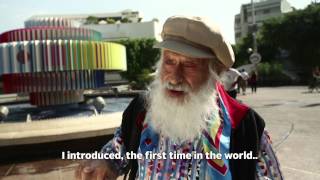 Yaacov Agam at the Dizengoff Fountain  Tel Aviv Israel [upl. by Anerbes]