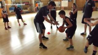 Sesión de entrenamiento de dribling con Jesús Campus JGBasket 2015 [upl. by Orofselet]