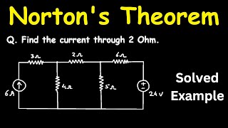 Step by Step Nortons Theorem Solved Example Problem  Nortons Equivalent Circuit [upl. by Dor]