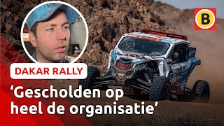 Lekke banden door alle stenen op de route  Dakar Rally [upl. by Riabuz]