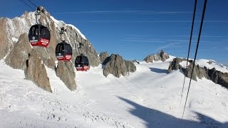 Panoramic Mont Blanc Pointe Helbronner  Aiguille du Midi [upl. by Al]