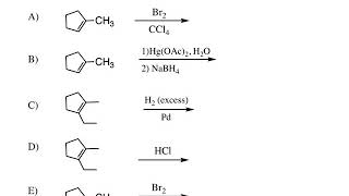 Alkene Reactions 1  Narrated Answer Key [upl. by Poree]