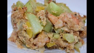 Mirliton and Shrimp Dressing Cajun Southern Dressing [upl. by Ellehs]