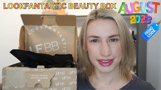 LOOKFANTASTIC BEAUTY BOX AUGUST 2023 amp DISCOUNT CODE [upl. by Ewnihc]