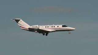 Cessna 525C Citation CJ4 N22UB landing at Zurich Airport [upl. by Alleyn]