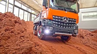 RC TRUCK ACTION MAN Scania MB Arocs Liebherr Volvo Komatsu RC Dozer RC Digger [upl. by Ellehcyar]