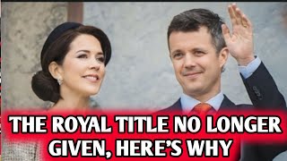 OH NO Why the Danish Royals Are Ending Royal Court Supplier Titles [upl. by Colwin]