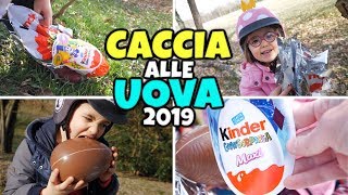 CACCIA ALLE UOVA KINDER GranSorpresa PASQUA 2019 in Bicicletta [upl. by Atnes]