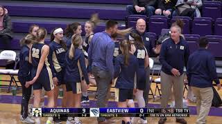 High School Girls Basketball La Crosse Aquinas vs Eastview [upl. by Resiak]