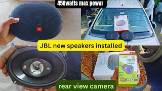 JBL speaker install in my carJBL speaker for carHarman JBL 450watts [upl. by Sadella845]