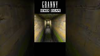 Granny House Sewer Escape In Extreme Mode 🤯🤯  grannyhouseshortsvideo [upl. by Arand]